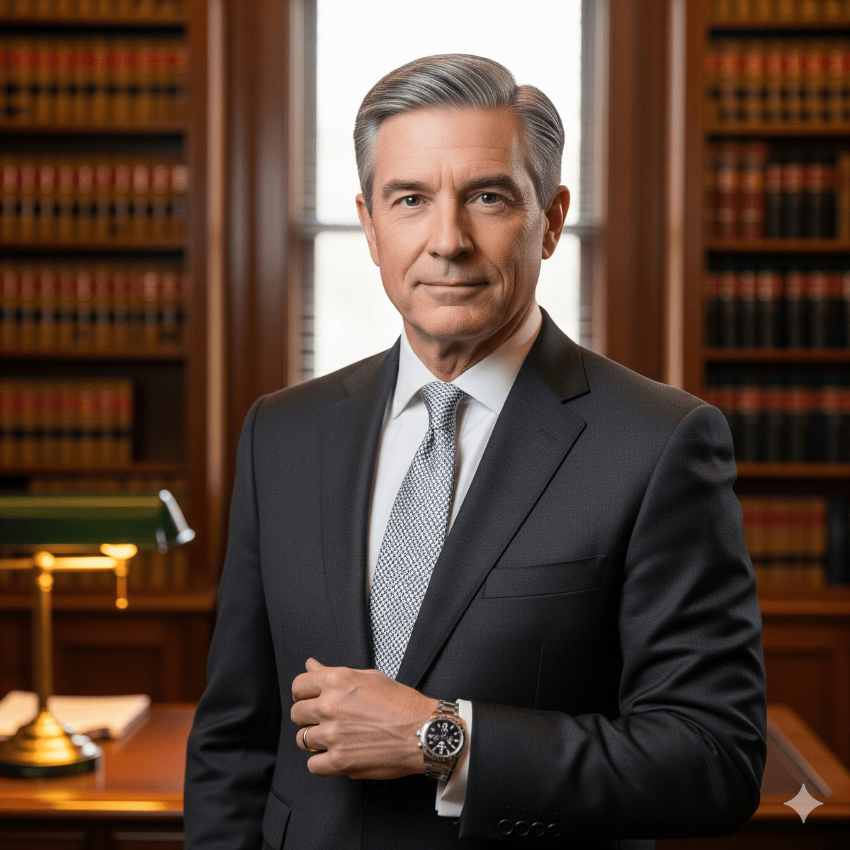 Senior partner at Blackwood & Sterling